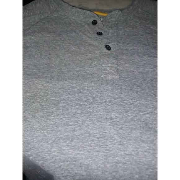 Chap's Men's Henley Tee XXL Gray - Picture 2 of 4